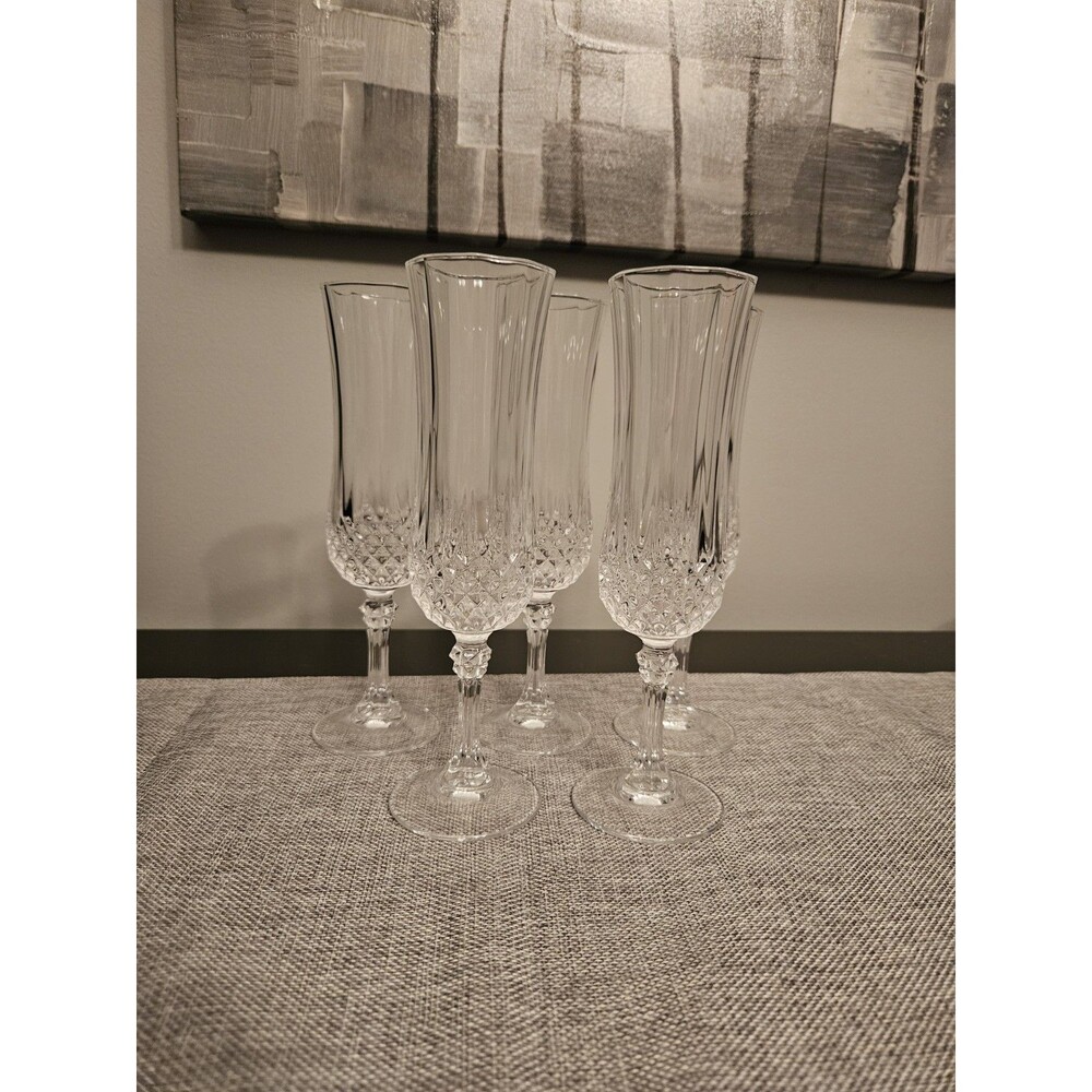 Longchamp Crystal Champagne Flute (Set Of 5)